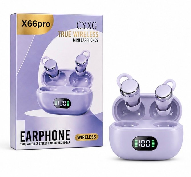 🎧 CYXG X66 Pro True Wireless Mini Earphones 💜