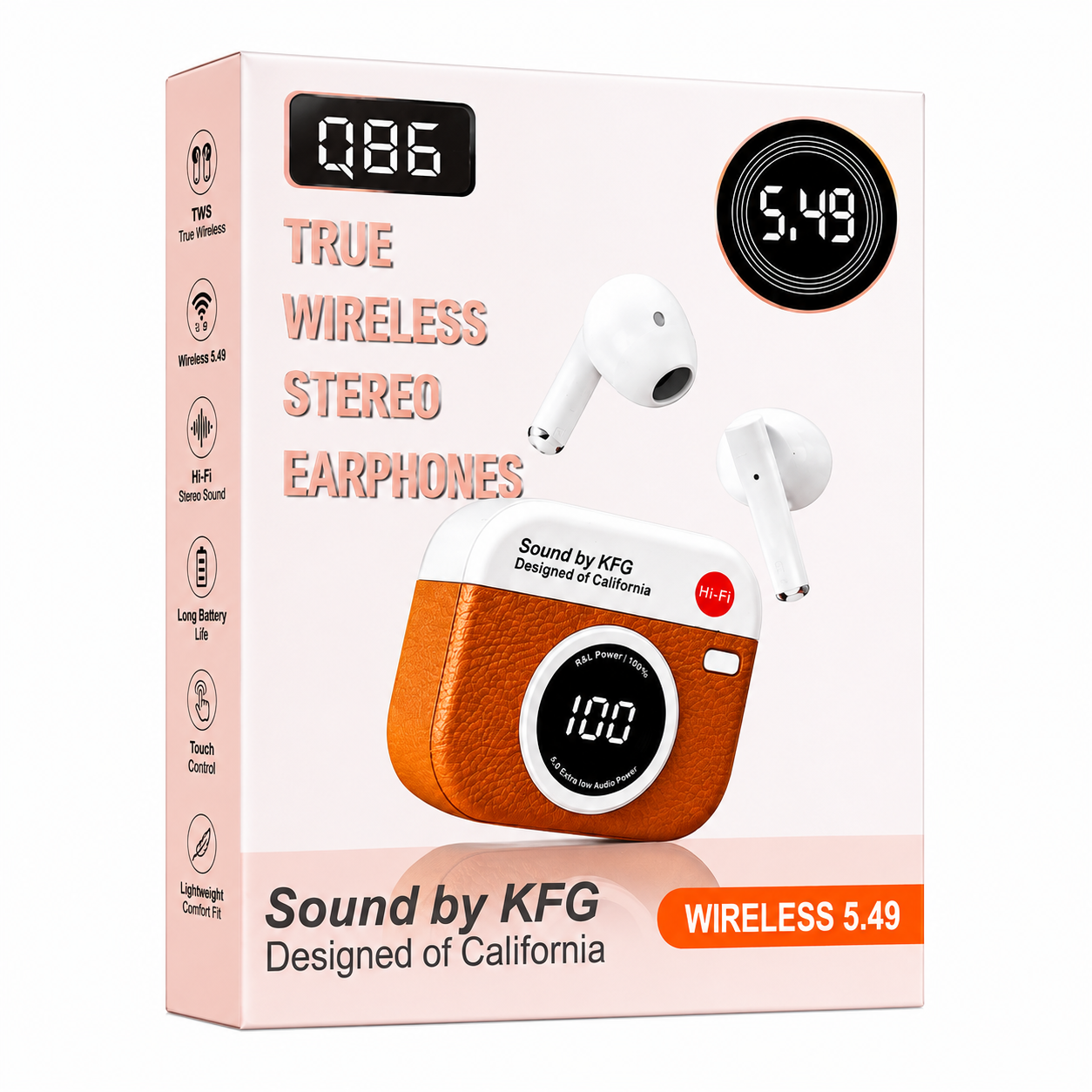🎧 Q86 True Wireless Stereo Earphones 🔥